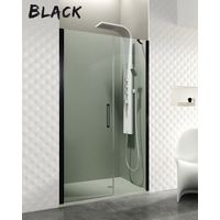 OPEN BLACK COMBI E, puerta abatible con cierre a fijo Rango 118,6-122,6 cm - Fijo 40 cm + Puerta 80 cm