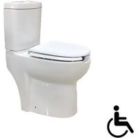 Pack WC PMR à poser REMAS 58,5x37,5x75 cm avec abattant