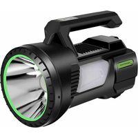 Flashlight Torch, Rechargeable LED Flashlight Ultra Powerful LED, 1200 Lumens Flashlight, 4 Modes Adjustable Intensity Zoomable Waterproof for Camping, Hiking, Emergency