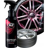 K2 ROTON PRO 1L Rote Felgenreinigungsflüssigkeit für Aluminiumfelgen