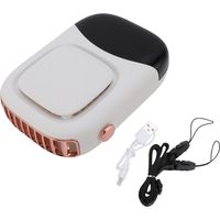 Ortviai Ventilateur Portable à Collier Blanc – Puissant, Rechargeable USB, Batterie 2000 mAh, Idéal pour Extérieur et Voyage