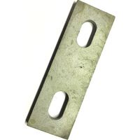 Slotted backing plate for M10 U-bolt (41 - 58 mm ID) Galvanised Mild Steel
