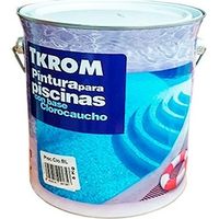Tkrom Pintura para piscinas con base clorocaucho 5 Kg Blanco