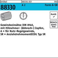 Gewindeeinsatz R 88330 FormA M4x 8 A 2 25 Stück AMECOIL 25 Stk