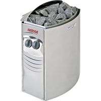 Poolstar – Poêle de sauna électrique 6 kW – Enveloppe en acier inoxydable – Commandes ergonomiques – Installation murale facile