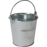 Genware - Secchiello di servizio, in acciaio zincato, Ø 10 cm, NEV-GSB10