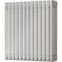 Alpha - White Column Radiator H600mm x W592mm 4 Column - Feet Included
