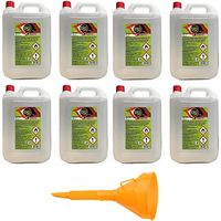 BIOETANOLO PER BIOCAMINETTI E STUFE DA 5 LT CONFEZIONE 8 PZ SPRINTCHIMICA + IMBUTO 145MM