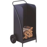 Kaminholzwagen Stahl, weiß