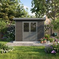 Casetta da giardino in legno composito Onyx 32 - 6m² - Grigio