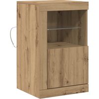 LED-Sideboard/Anrichte/Buffet Artisan-Eiche 41 x 37 x 67 cm Holzwerkstoff LXWW231453