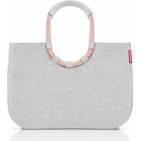reisenthel loopshopper L - Stabile Tasche mit praktischen Fächern aus recycelten PET-Flaschen - Charmantes und wasserdichtes Design, Couleur:sky rose