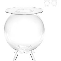 Wohnzimmertisch aus durchsichtigem Plexiglas Behälter kugelförmig Boollino - Transparent