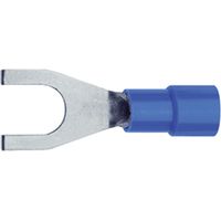 Klauke 630C4 Gabelkabelschuh 1.50 mm² 2.50 mm² Loch-Ø=4.3 mm Teilisoliert Blau 1 St.