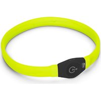 Karlie Visio Light LED Langhaar Schlauchhalsband für Hunde - gelb