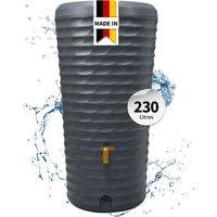 4rain JOLIE 2en1 depósito de agua de lluvia 230 Liter graphite grey incl. jardinera