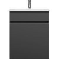 burgbad Lin20 Lavabo bajo para lavabo blanco mate con mueble bajo