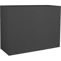 Murêt pot de fleurs loft 46l gris anthracite - double parroi avec zone de retention eau - EDA