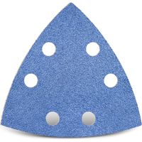 MENZER Blue Klett-Schleifblätter, 93 mm, 6-Loch, f. Deltaschleifer, Zirkonkorund (25 Stk.) K60