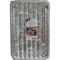 Plateau grill aluminium papstar jetable 34x23 cm 5 pièces