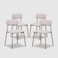 4 moderne Küchenstühle mit gepolstertem Sitz Inka YES - Braun