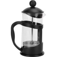 Cafetière Théière Résistante aux Hautes Températures avec Filtre en Verre Borosilicaté – 350ml Noir – pour Café Frais et Thé à la Maison et au Bureau