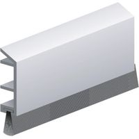 Plinthe en applique à brosse spéciale baie coulissantes type PDS – B coloris blanc - ELLEN