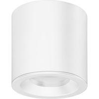 Forlight Fab - Foco de Techo de Superfície Tubular de 85mm de Diámetro para Bombilla GU10 en Color Blanco