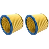 Trade-Shop Ersatz Rund-Filter Lamellenfilter für Aqua Vac NTP20 NTP30 NTS20 NTS30, Plus 1000 1001 3000 740 740m, Power Aqua Vax 1000 ersetzt Einhell 2351110 - 2 Stück