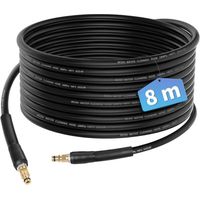 Tubo flessibile da 8 m per accessori per idropulitrici Kärcher K2 K3 K4 K5 K6 K7, prolunga tubo flessibile di ricambio, pezzi di ricambio, prolunga tubo flessibile con impugnatura a connettore rapido