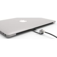 Supporto di sicurezza Maclocks Compulocks BLD01KL in alluminio, compatibile con dispositivi fino a 174 mm di lunghezza, 41 mm di larghezza e 8 mm di spessore, colore Argento