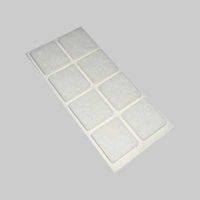 FELTRINI QUADRATI 30x30 mm - Marrone - Blister 6 pezzi