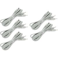 Fils de connexion compatibles 4,9 pi pour appareils d'électrothérapie, câbles de remplacement TENS