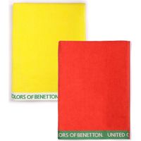 SET 2 TOALLA DE PLAYA 90X160CM 380GSM VELOUR 100%ALGODON CASA BENETTON