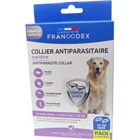 Colliers Antiparasitaire Icaridine X2 noir 70 cm pour Chien de plus de 30 kg - Francodex