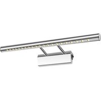 Badezimmerspiegellampe, LED, 5 W, Wandleuchte, Tischleuchte, wasserdicht, IP44, verstellbar um 180 °, mit Edelstahlschalter, Beleuchtung, Dekoration, Toilettenmöbel, Toiletten-Make-up, 40 cm (weiß)