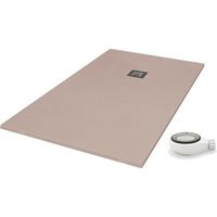 Receveur de douche extra plat QUARTZ Moka Ral 1019 120X120