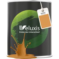Wandfarbe Gold Gelb Orange Matt Innenfarbe – Deckkraft Klasse 1, VOC-frei, Ohne Grundierung, Tropfarm – Wohnzimmer & Schlafzimmer – 2,5L – Veluxis (Burnt Honey)
