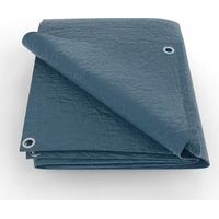 Bâche lourde - Polyéthylène - Bleu marine - 150g/m2 - 4x5m
