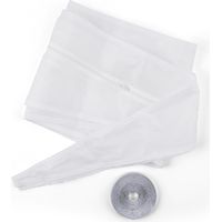 Klarstein Kit Étanchéité Fenêtre Clim Joint Textile 3,9 m, Pour Climatiseur Mobile, Installation Facile, Compatible Tuyau Evacuation, Fermeture Éclair, Universel