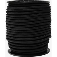 Werka Pro – Tendeur élastique noir 8mm x 50 mètres – Caoutchouc et polypropylène – Résistant aux UV – Pour bâches et housses
