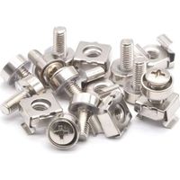 M5x20 Écrous à Cage et vis en Acier Carbone plaqué Nickel Écrou (50 pièces)