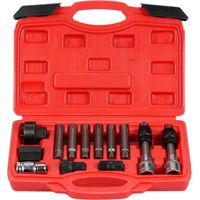 13 Pcs Alternator Pulley Tool Kit, Alternator Freewheel Pulley Puller Removal Engine Auto Tool Set I
