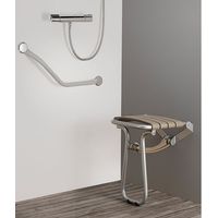 Siège Douche Escamotable Taupe Confort Et Sécurité, Design Discret - Pellet