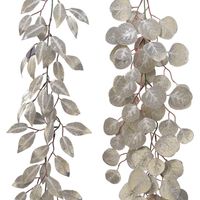 Guirlande avec feuilles et paillettes 150 cm. Pièce unique