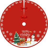 90cm diameter Christmas tree skirt, Christmas tree background aprons, Christmas tree decoration, home decor (Style 12)