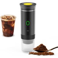 Portable Coffee Machine for Car Home Travel 3 in 1 Cordless Electric Coffee Maker Work With Capsule and Ground Coffee 15Bar Mini Cold Brew and Heating Coffee Maker with 150ml Cup