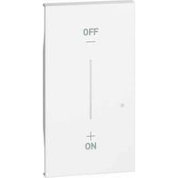 Enjoliveur Living Now with Netatmo pour commande éclairage 2 modules blanc BTICINO BTKW42M2