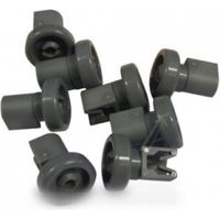 Set di rulli di cestino superiore 8 camere grigi per lavastoviglie Arthur Martin Electrolux Faure 50286967000