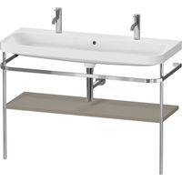 Duravit Happy D.2 Plus c-shaped Set mit Metallkonsole,
